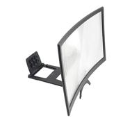 Support de Téléphone Portable Pliable 12 Pouces en ABS Acrylique | Amplificateur D'écran Mobile, Vision Plus Claire pour Vidéos, Design Support, Usage sans Mains, Noir
