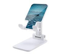 Support de téléphone portable pliable pour bureau - Support de téléphone portable réglable - Motif rond et ondulé - Support de téléphone portable antidérapant - Compatible avec tous les téléphones