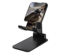 Support de téléphone portable pliable pour bureau - Support de téléphone portable réglable - Un chat regarde vers le ciel - Support de téléphone portable antidérapant - Compatible avec tous les