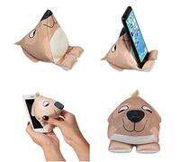 Support de téléphone portable Plusheez | Support de téléphone 2 en 1 avec lingette en microfibre | Nettoyant pour écran | Support de téléphone universel pour enfants et adultes| Kindle/petite tablette