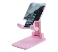 Support de téléphone portable pour bureau - Pliable - Réglable - Croix sur pierre tombale - Support de téléphone portable antidérapant - Compatible avec tous les téléphones portables