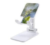 Support de téléphone portable pour bureau - Pliable - Réglable - Motif libellule - Support de téléphone portable antidérapant - Compatible avec tous les téléphones portables