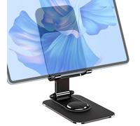 Support de téléphone portable pour bureau, support de téléphone portable - 360° Support de téléphone en d'aluminium rotatif avec coussinet non coulissant | Rack d'appareil