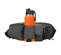 Support de téléphone portable pour ceinture de course - Poche zippée - Pour fitness, marche, voyage, camping, sport, cyclisme, gym, jogging, entraînement, gris foncé, Siehe Beschreibung, Voir