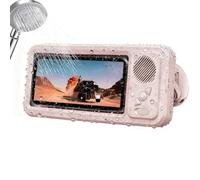 Support de téléphone portable pour douche - 24,5 x 11 cm - Étanche et visible - 400 mA - Rotation à 360 ° - Avec haut-parleur - Support mural de 240 g - Pour salle de bain