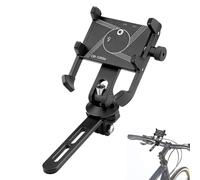 Support de téléphone portable pour guidon de moto - Support de téléphone pour vélo en alliage d'aluminium | Support de téléphone anti-choc en aluminium pour guidon de vélo