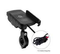 Support De Téléphone Portable Pour Moto, Chargeur Sans Fil 15w, Gps, Accessoires