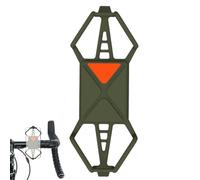 Support de téléphone portable pour moto - En silicone - Avec fermeture rapide - Support de potence avec système de navigation et sangle de sécurité - Pour vélo, trajets en déplacement, vélo de route