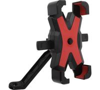 Support De Téléphone Portable Pour Vélo, Support Anti-Vibration Pour Miroir De Moto Et Scooter, Support Smartphone Rotatif À 360° Pour Smartphone De 4.5 À 7.0 Pouces, Rouge