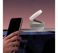 Support de téléphone portable pour voiture avec angle réglable, forte puissance d'aspiration pour la navigation, compact et facile à utiliser (blanc)
