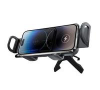 Support de téléphone portable pour voiture - Matériau ABS pliable réglable antidérapant - Compatible avec smartphone et tablette - Support de voiture pour ventilation tableau de bord - Navigation sûre