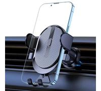 Support De Téléphone Portable Pour Voiture,Sortie D'air,Capteur De Gravité,Matériau Métallique Solide,Matériau Conviviale Ré,Simple.Black.