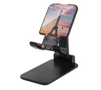 Support de téléphone portable réglable et romantique Tour Eiffel de Paris pour bureau Support universel mains libres pour téléphone portable en avion Essentiels de voyage Compatible avec 4 à 8