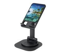 Support de téléphone portable rotatif à 360 ° - Angle de hauteur réglable - Support de téléphone portable pliable - Belle île dans la mer - Accessoires de bureau compatibles avec tous les téléphones
