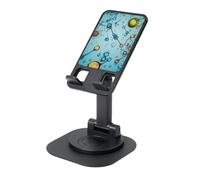 Support de téléphone portable rotatif à 360 ° - Angle de hauteur réglable - Support de téléphone portable pliable - Support de téléphone de bureau - Abstraction - Biologie - Chimie - Accessoires de