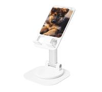 Support de téléphone portable rotatif à 360 ° - Angle de hauteur réglable - Support de téléphone portable pliable - Support de téléphone de bureau - Berger allemand - Accessoires de bureau