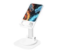 Support de téléphone portable rotatif à 360 ° - Angle de hauteur réglable - Support de téléphone portable pliable - Dragons de glace et de feu - Accessoires de bureau - Compatible avec tous les