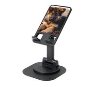 Support de téléphone portable rotatif à 360 ° - Angle de hauteur réglable - Support de téléphone portable pliable - Support de téléphone de bureau - Berger allemand - Accessoires de bureau
