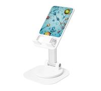 Support de téléphone portable rotatif à 360 ° - Angle de hauteur réglable - Support de téléphone portable pliable - Support de téléphone de bureau - Abstraction - Biologie - Chimie - Accessoires de
