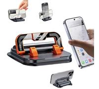 Support de téléphone portable rotatif à 360 degrés pour tableau de bord de voiture, 2 en 1 avec ventouse fixe, antidérapant, réglage horizontal et vertical de l'écran, convient pour la navigation de