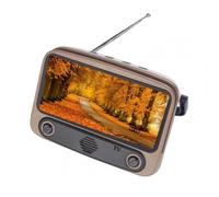 Support De Téléphone Portable Sans Fil 3 En 1 Rétro Tv, Mini Enceinte Portative Bluetooth Basse, Cadre Photo Rétro, Cadeau Pour Fille