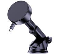 Support de téléphone portable sans fil avec câble rétractable, support de navigation réglable pour smartphones, design compact et portable pour voiture (C)