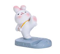Support de téléphone portable, support de bureau en résine en forme de lapin mignon pour regarder des vidéos et passer des appels vidéo, support
