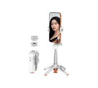 Support de téléphone portable T13Y en alliage de zinc avec trépied extensible et perche à selfie Bluetooth (blanc) : cadeau surprise blanc