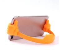 Support De Téléphone Portable Thumbs-Up,Support De Téléphone En Plastique Réglable,Support De Bureau Portable Multicolore Pour Iphone Xiaomi Samsung.Orange.