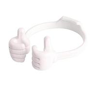 Support de téléphone portable Thumbs-Up, support de téléphone portable pour regarder des films, lit de bureau, support mobile blanc