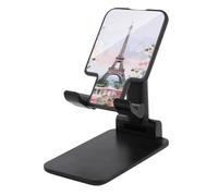 Support de téléphone portable universel pour téléphone portable - Tour Eiffel de Paris avec fleurs - Support universel mains libres pour téléphone portable - Pour voyage en avion - Compatible avec 4 à
