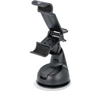 Support de téléphone portable universel pour voiture Clip de fixation Antidérapant Rotation 360 degrés Forte adhérence Longueur 7 cm pour smartphones Appareils GPS en noir Samsung Apple iPhone Android