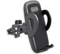Support telephone voiture Réglable Universel Carbone Grille de ventilation Noir
