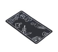 Support de téléphone pour avion Support de tablette et de téléphone portable flexible et pliable pour les voyages (noir)