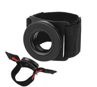 Support de téléphone pour bracelet - Le brassard noir résistant à la transp | Le bracelet magnétique en ABS s'adapte à toutes les tailles de bras maintient la plupart des téléphones en toute sécurité