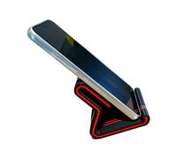Support de téléphone pour bureau, support compact avec butée avant et arrière incliné pour un affichage quotidien de l'écran mobile compact