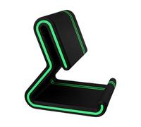 Support de téléphone pour bureau, support compact avec butée avant et arrière incliné pour un affichage quotidien de l'écran mobile compact