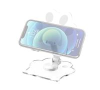 support de téléphone pour bureau, support de bureau en acrylique griffe de chat, support de téléphone portable réglable et pliable avec base épaisse épaisse