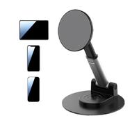 Support de téléphone pour bureau | Support de bureau en aluminium avec base antidérapante, support de téléphone magnétique pour regarder la télévision, apprendre en ligne