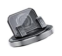 Support de téléphone pour console de véhicule avec corps en ABS facile à | Pinces latérales en silicone souple avec coussinet de console antidérapant pour la navigation et la libération des cartes