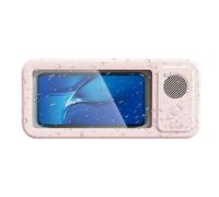 Support de téléphone pour douche - Rotation à 360 degrés, amplification du son acoustique, écran tactile anti-buée, joint d'étanchéité étanche, support mural sans perçage | pour miroir de baignoire