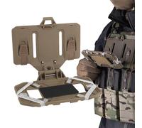 Support de téléphone pour gilet tactique, panneau de suspension de navigation téléphonique pliable, panneau de téléphone portable de poitrine à fermeture rapide, accessoires universels de gilet