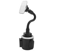 Support de Téléphone pour Gobelet, Support de Téléphone Magnétique sécurisé pour Support de Gobelet Flexible pour Voiture (Argent)