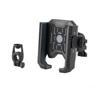 Support de téléphone pour guidon de moto avec libération rapide et stabilité pour la plupart des téléphones de 4,7 à 7,2 pouces (gris)