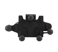 Support de Téléphone pour Guidon de Moto avec Verrouillage à 5 Griffes et Conception Rotative pour Une Utilisation Pratique à Une Main sur Différents Types de Routes (Black)