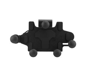 Support de Téléphone pour Guidon de Moto avec Verrouillage à 5 Griffes et Conception Rotative pour Une Utilisation Pratique à Une Main sur Différents Types de Routes (Black)