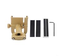 Support de téléphone pour guidon de scooter électrique et vélo compatible avec smartphones de 4,5 à 6,8 pouces avec angle de vue réglable et rembourrage en silicone absorbant les chocs (doré)