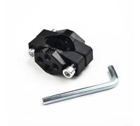 Support de téléphone pour guidon de vélo 17-32 mm avec pince réglable pour feux de moto - Support en aluminium anti-secousses - Noir