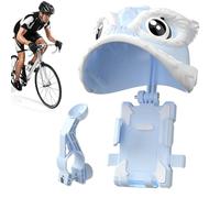 Support de téléphone pour guidon moto, support de téléphone pour moto | Support de téléphone étanche Lion Hat | Support de téléphone multifonctionnel, bras à ressort robuste