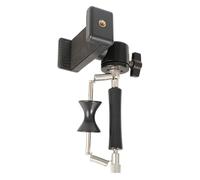 Support de téléphone pour guitare - Réglable et polyvalent - Accessoire pour instrument - Pince à clipser - Ukulélé basse - Enregistrement vidéo en direct - Enseignement vidéo